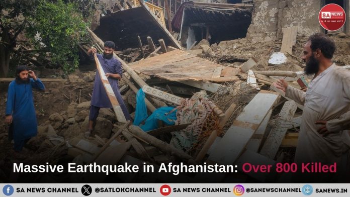 Massive Earthquake in Afghanistan: Over 800 Killed, Thousands Hurt in Kunar Province