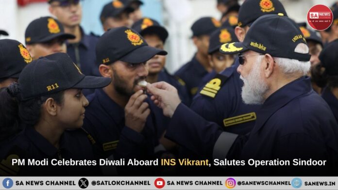 PM Modi Celebrates Diwali Aboard INS Vikrant, Salutes Operation Sindoor