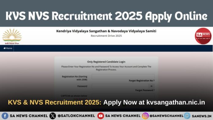 KVS & NVS 2025 Recruitment: Exam Jan 10-11, Apply Now
