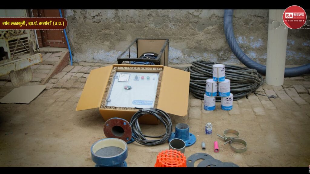 मथुरा के लठाकुरी गांव में जलभराव खत्म, दो साल बाद खेती की उम्मीद