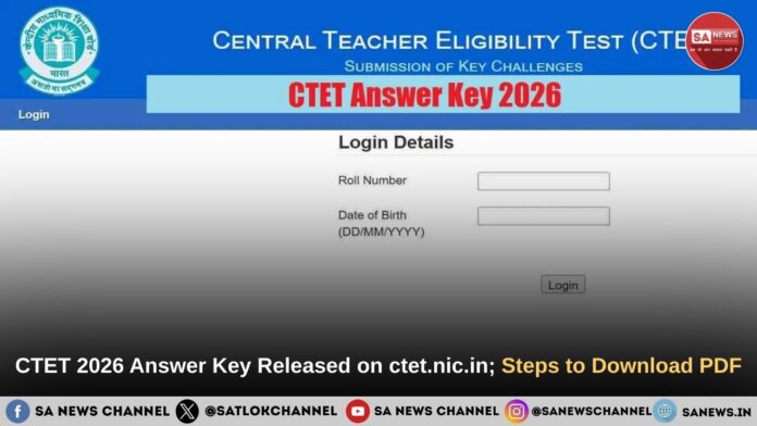 CTET 2026 Answer Key Released on ctet.nic.in; Steps to Download PDF