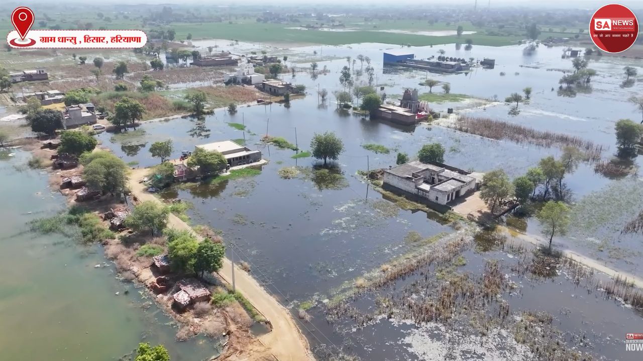 Sant Rampal Ji Maharaj Flood Relief in Dhansu, Hisar, Haryana