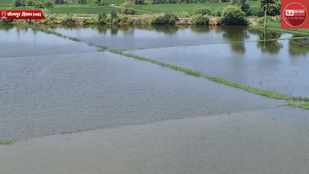 खैरमपुर में बाढ़ से जूझते किसानों को मिली बड़ी राहत, 33000 फुट पाइप से निकलेगा पानी

