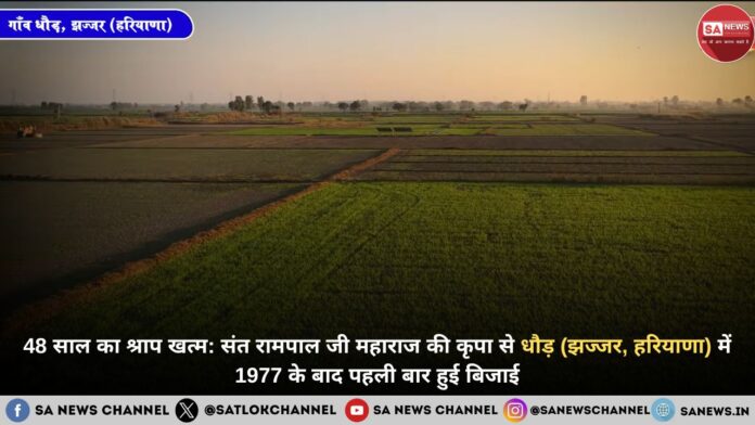 48 साल का श्राप खत्म: संत रामपाल जी महाराज की कृपा से धौड़ (झज्जर, हरियाणा) में 1977 के बाद पहली बार हुई बिजाई