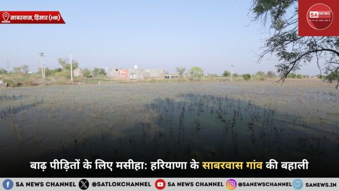 बाढ़ पीड़ितों के लिए मसीहा: हरियाणा के साबरवास गांव की बहाली