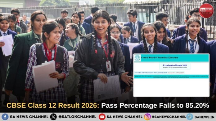 CBSE Class 12 Result 2026: Pass Percentage Falls to 85.20%