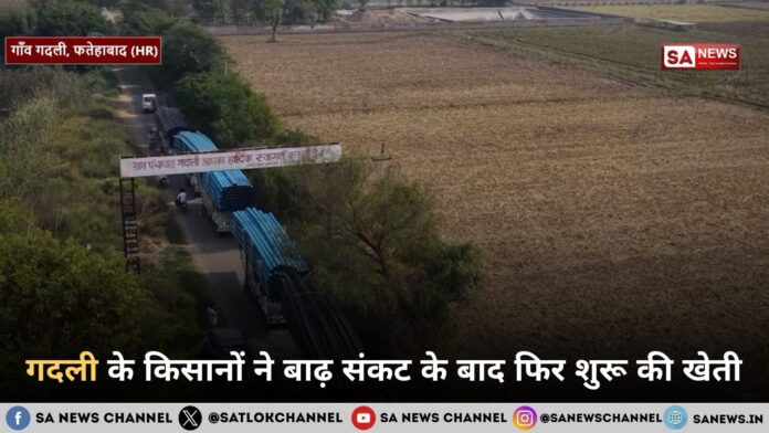 गदली के किसानों ने बाढ़ संकट के बाद फिर शुरू की खेती