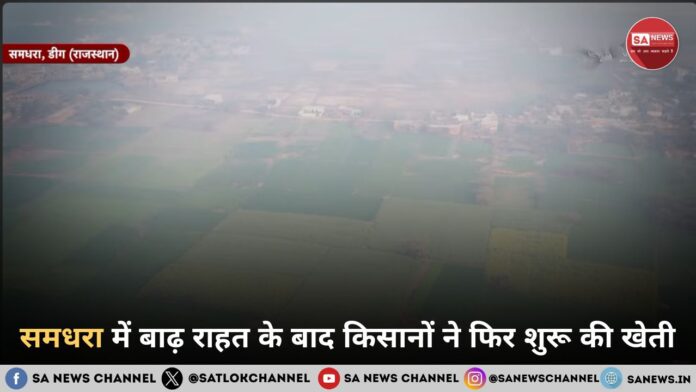 समधरा बाढ़ राहत: राजस्थान के डीग में वर्षों बाद किसानों ने फिर शुरू की खेती