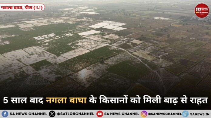 5 साल बाद नगला बाघा के किसानों को मिली बाढ़ से राहत