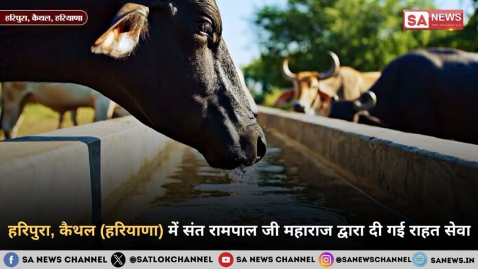 हरिपुरा, कैथल (हरियाणा) में संत रामपाल जी महाराज द्वारा दी गई राहत सेवा