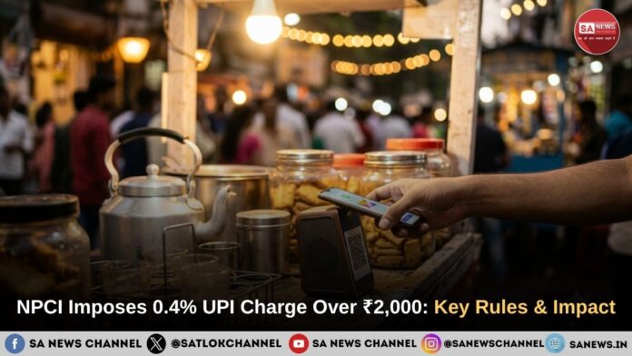 NPCI Imposes 0.4% UPI Charge Over ₹2,000 Key Rules & Impact