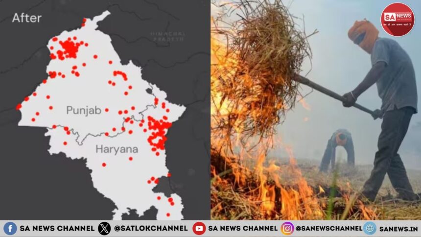 24 घंटे में 26 जगह धधकी पराली, मंडी गोबिंदगढ़ का एक्यूआई लाल