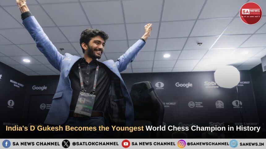 India's D Gukesh Becomes the Youngest World Chess Champion in History
