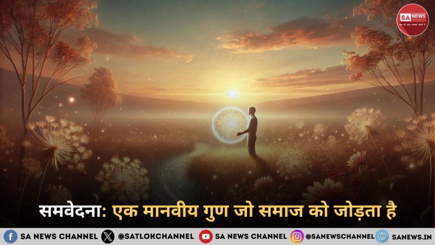 सम वेदना एक मानवीय गुण जो समाज को जोड़ता है