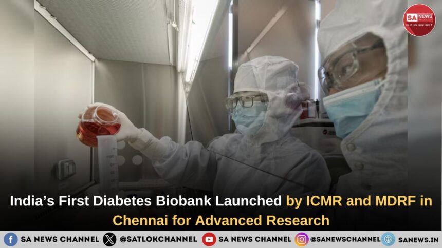 India’s First Diabetes Biobank Launched by ICMR and MDRF in Chennai for Advanced Research