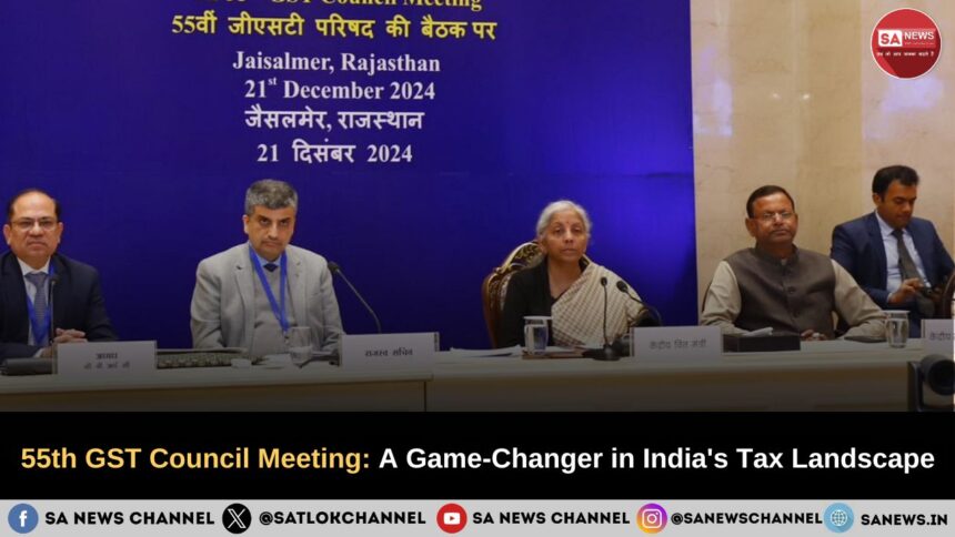 55th GST Council Meeting A Game-Changer in India's Tax Landscape
