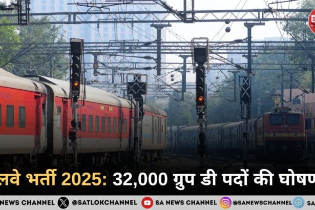 रेलवे भर्ती 2025: 32,000 ग्रुप डी पदों की घोषणा