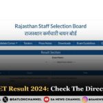 RSMSSB CET Result 2024 Check The Direct Link Here