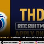 THDC Recruitment 2025 Direct Link To Notification & Apply Online