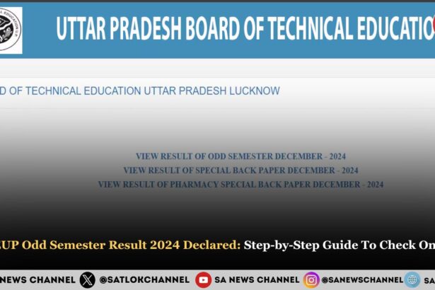 BTEUP Odd Semester Result 2024