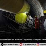 Tragedy Strikes: Rescue Efforts for Workers Trapped in Telangana's SLBC Tunnel Collapse