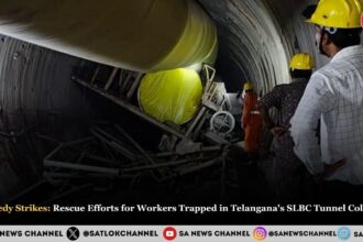 Tragedy Strikes: Rescue Efforts for Workers Trapped in Telangana's SLBC Tunnel Collapse