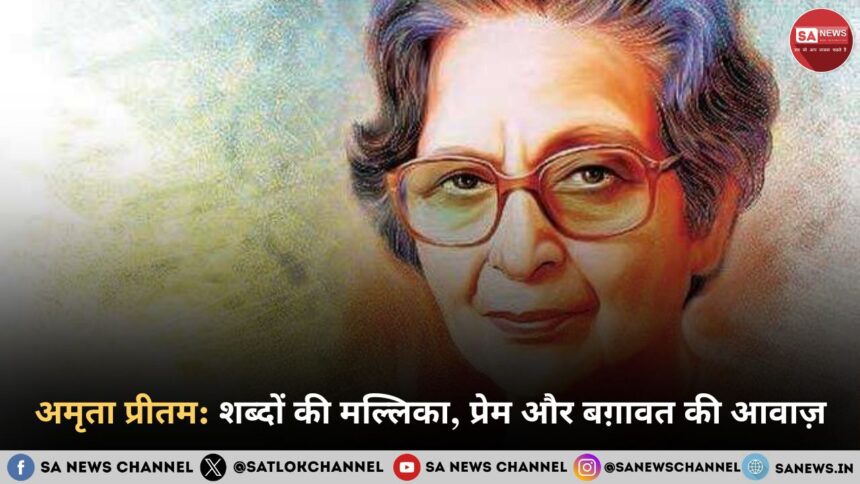 अमृता प्रीतम शब्दों की मल्लिका, प्रेम और बग़ावत की आवाज़