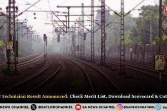 RRB Technician Result 2025 Announced: Check Merit List, Download Scorecard & Cut-Off