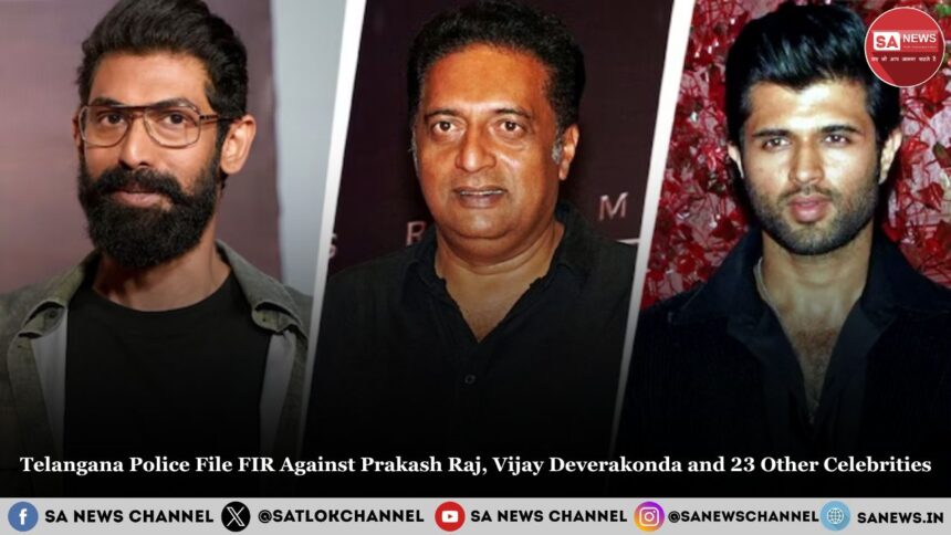 Telangana Police File FIR Against Prakash Raj, Vijay Deverakonda and 23 Other Celebrities for Promoting Illegal Betting Apps