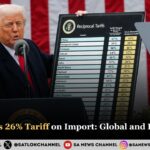 U. S Imposes 26% Tariff on Import: Global and India Impact