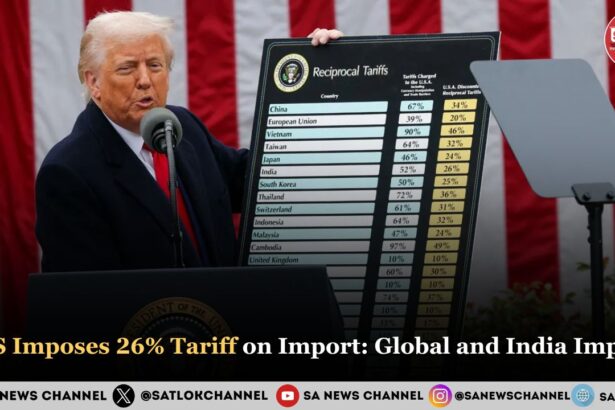 U. S Imposes 26% Tariff on Import: Global and India Impact