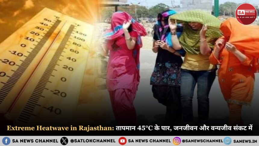 Extreme Heatwave in Rajasthan | तापमान 45°C के पार, जनजीवन और वन्यजीव संकट में