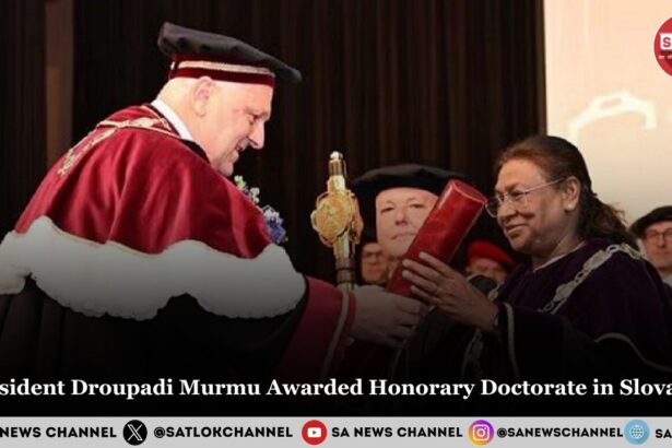 President Droupadi Murmu Awarded Honorary Doctorate in Slovakia