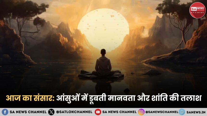 आज का संसार आंसुओं में डूबती मानवता और शांति की तलाश