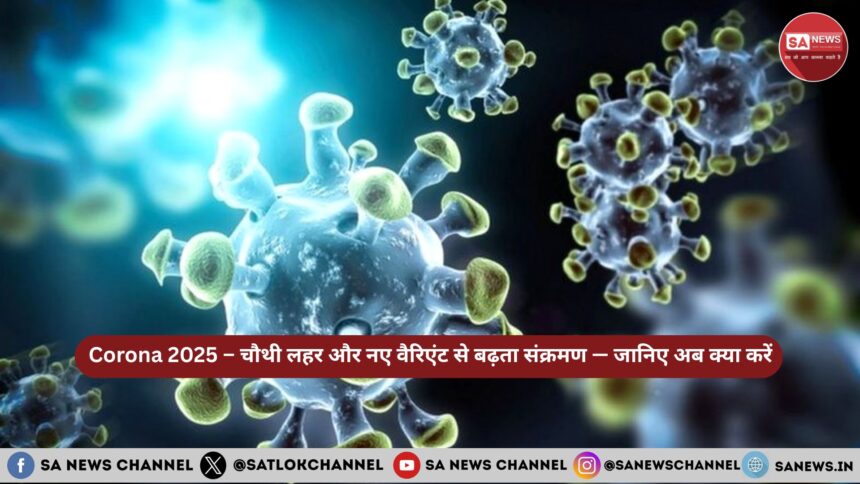 Corona 2025 – चौथी लहर और नए वैरिएंट से बढ़ता संक्रमण — जानिए अब क्या करें