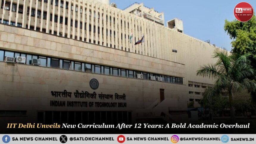 IIT Delhi Unveils New Curriculum After 12 Years A Bold Academic Overhau