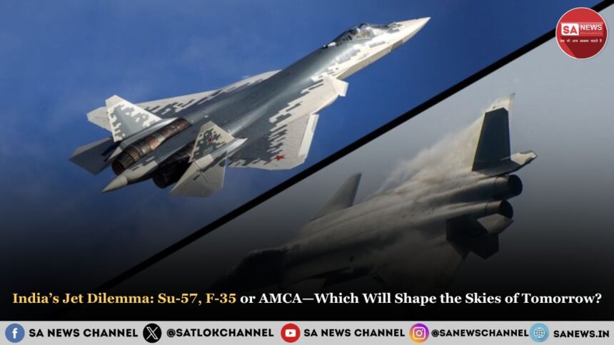 India’s Jet Dilemma: Su-57, F-35 or AMCA—Which Will Shape the Skies of Tomorrow?