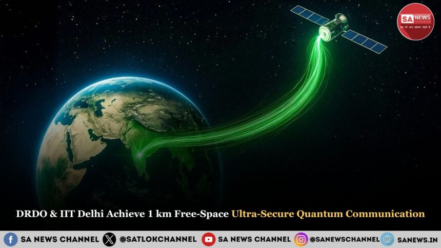 India’s Quantum Leap DRDO & IIT Delhi Achieve 1 km Free-Space Ultra-Secure Quantum Communication