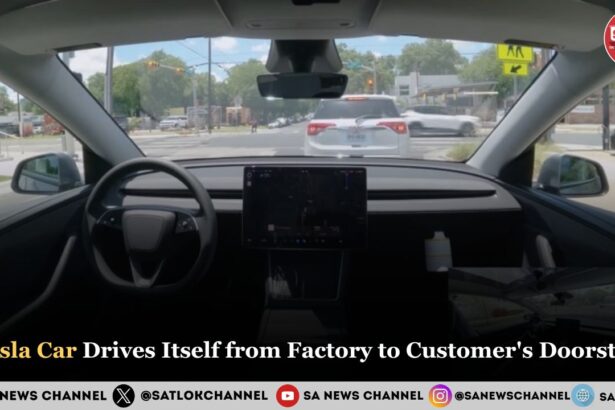Tesla Car Drives Itself from Factory to Customer's Doorste