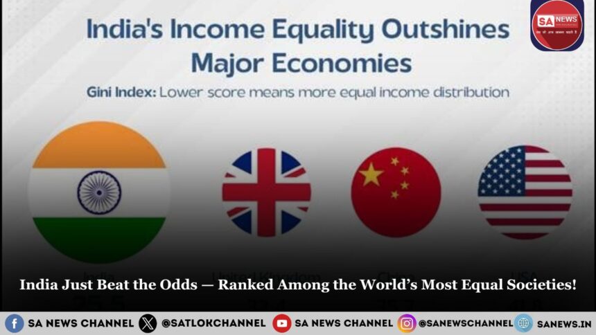 India Just Beat the Odds — Ranked Among the World’s Most Equal Societies!