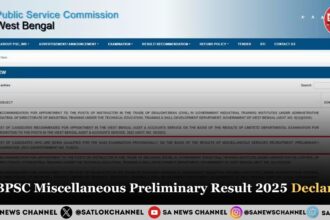 WBPSC Miscellaneous Preliminary Result 2025 Declared 10,229 Candidates Shortlisted