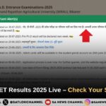 Rajasthan JET Results 2025