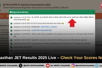 Rajasthan JET Results 2025
