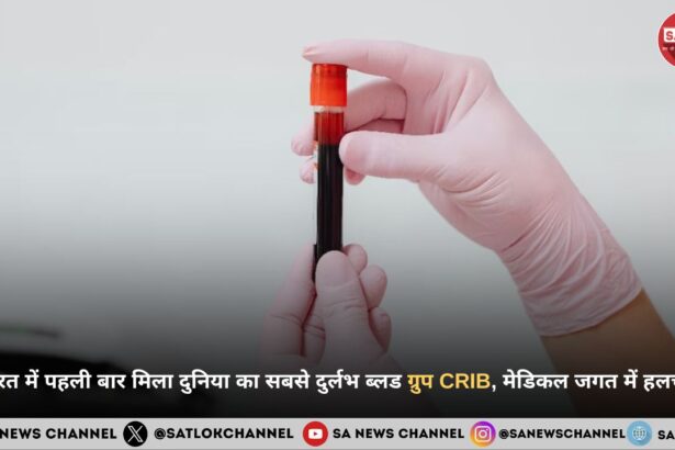 भारत में पहली बार मिला दुनिया का सबसे दुर्लभ ब्लड ग्रुप CRIB, मेडिकल जगत में हलचल