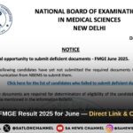 81.37% Fail in FMGE Result 2025 for June — Direct Link & Complete Guide