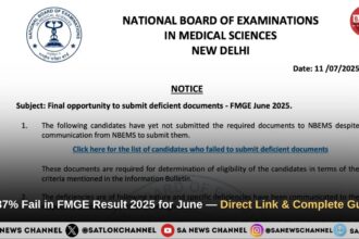 81.37% Fail in FMGE Result 2025 for June — Direct Link & Complete Guide