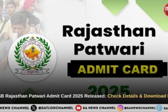 RSSB Rajasthan Patwari Admit Card 2025 Released Check Details & Download Link