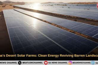 China Desert Solar Farms Clean Energy Reviving Barren Landscapes