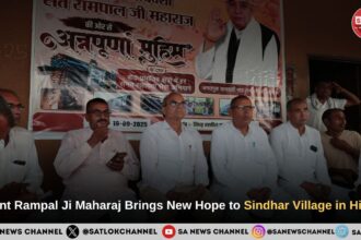 Amidst Flood Tragedy, Saint Rampal Ji Maharaj Brings New Hope to Sindhar Village in Hisar