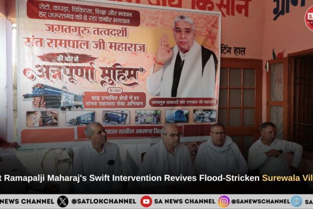 Sant Ramapalji Maharaj's Swift Intervention Revives Flood-Stricken Surewala Village